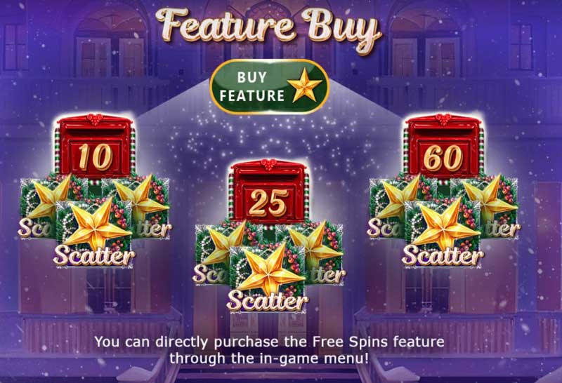 Dear Santa slot game feature buy